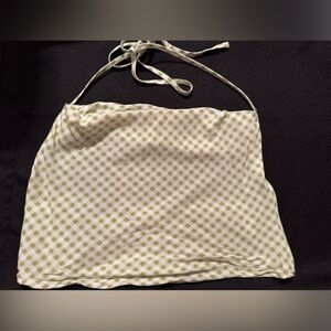 Stitch and Pine Green Bandana Halter Top